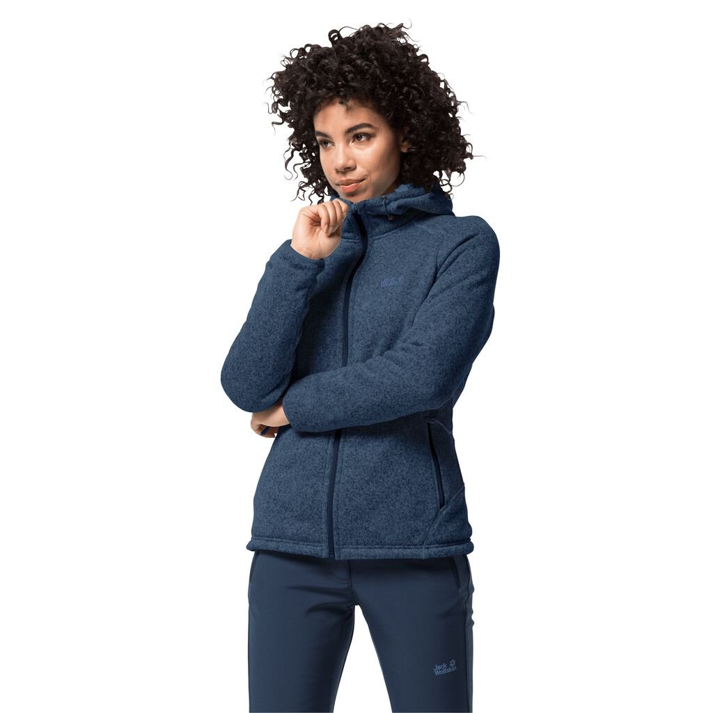 Jack Wolfskin LAKELAND Női Fleece Kabát Sötét Sötétkék - VEGYOM-981